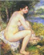 Pierre Renoir  Female Nude in a Landscape oil painting artist